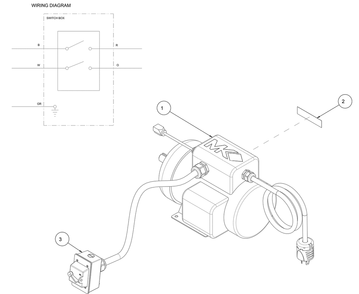 Section 16 Diagram and Parts List for MK-5005T 160636 MK Diamond Concrete Saw